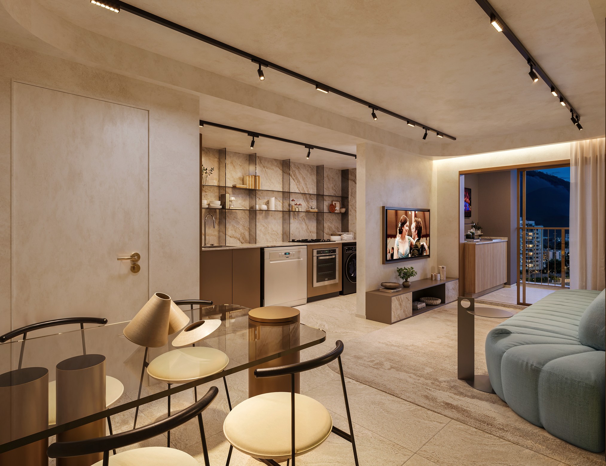 Apartamento 2 quartos, sala